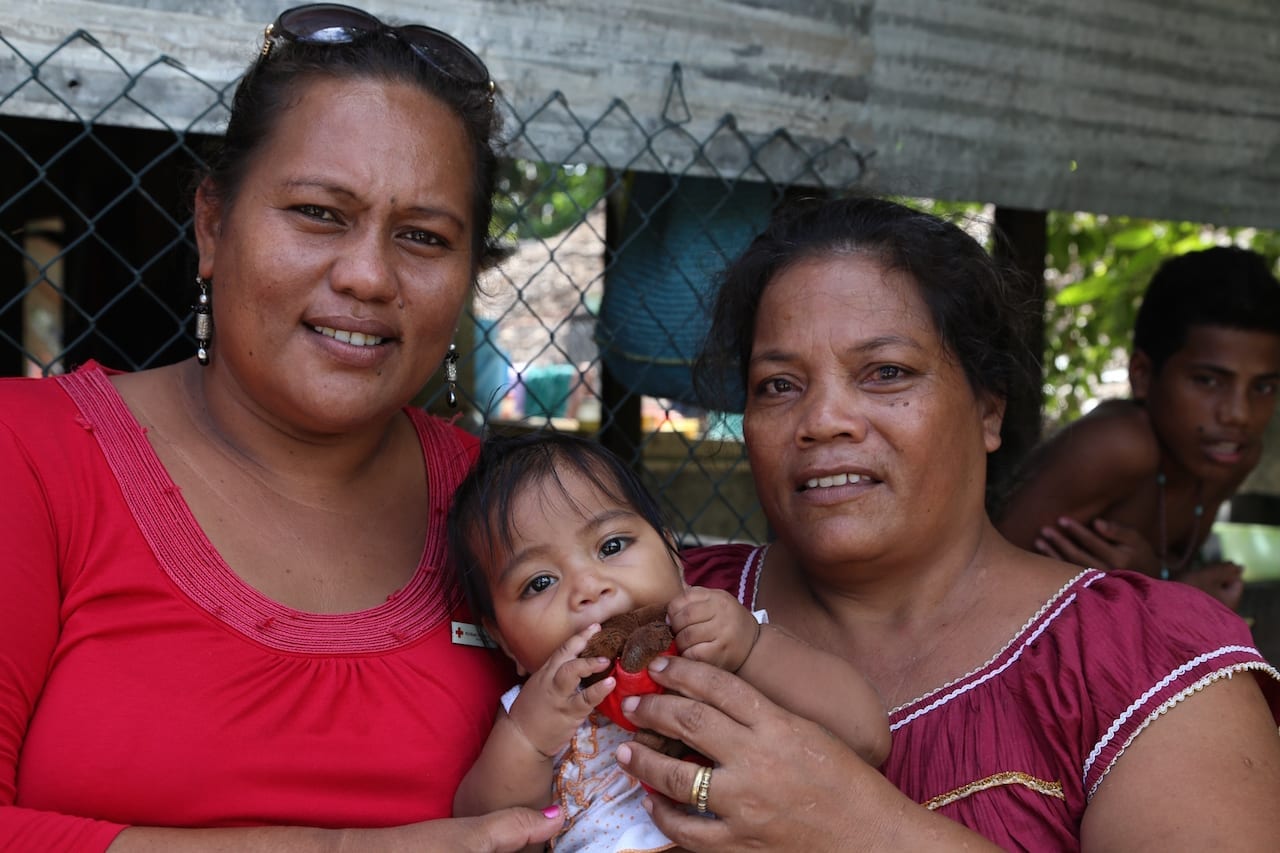 Keetika with her mother lifesaving grandmother Teabike Kaintiku