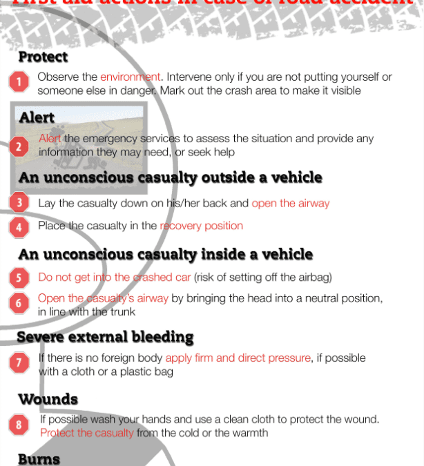 Road Safety: Prevention/Action Top 10 Poster