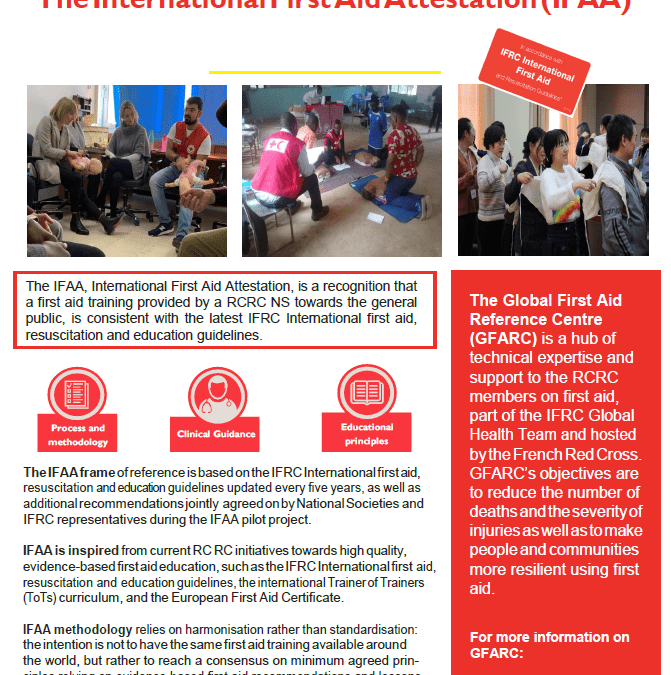 International First Aid Attestation Fact Sheet