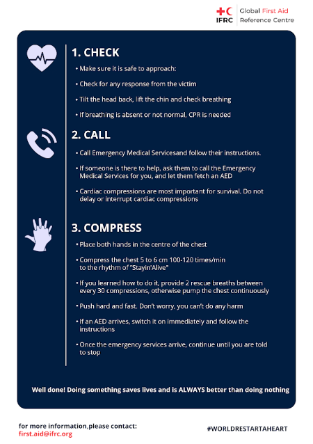 Cardiopulmonary resuscitation steps Flyer