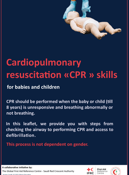  Leaflet on first aid steps for cardiac arrest or stroke – for babies and children